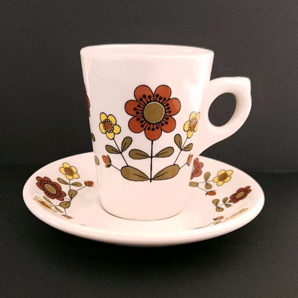 Vintage Grindley Duraline Hotelware Cup & Saucer